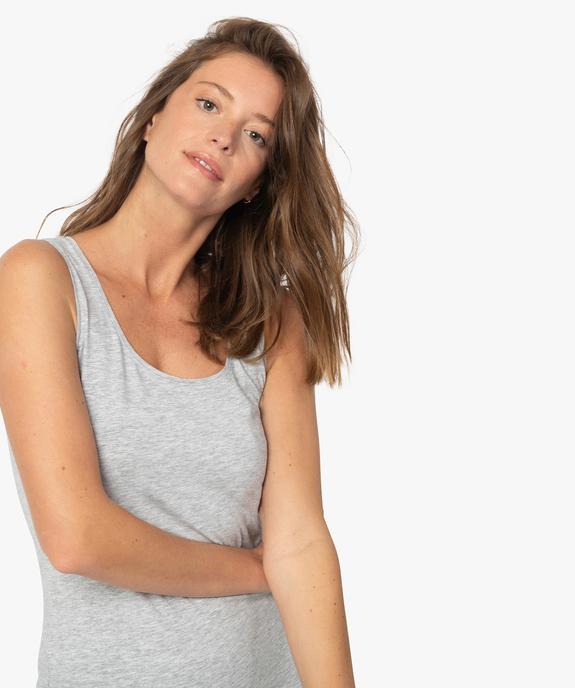 Débardeur femme en coton à col rond vue2 - GEMO(FEMME PAP) - GEMO