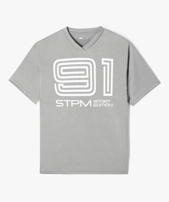 Tee-shirt de sport à manches courtes garçon vue1 - GEMO (JUNIOR) - GEMO