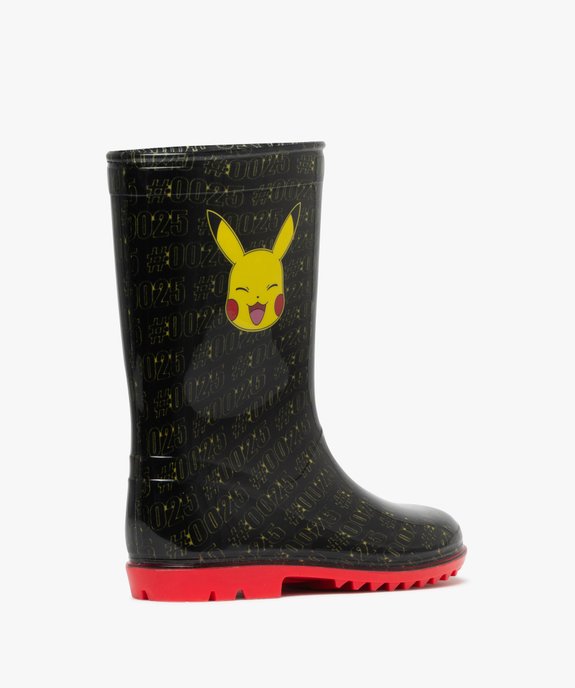Bottes de pluie à semelle crantée contrastante Pikachu - Pokemon vue4 - POKEMON - GEMO
