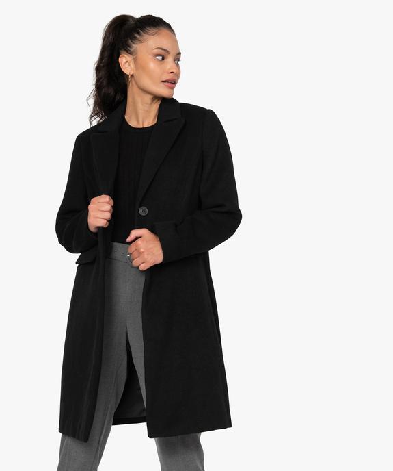 Manteau femme mi-long à col tailleur vue1 - GEMO(FEMME PAP) - GEMO