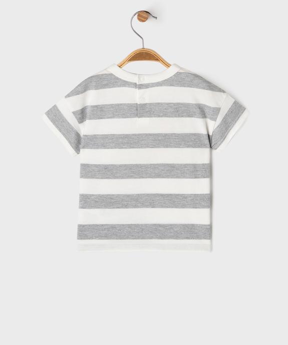 Tee-shirt manches courtes à rayures bébé garçon - LuluCastagnette vue5 - LULU CASTAGNETTE GEMO FOR GOOD - GEMO