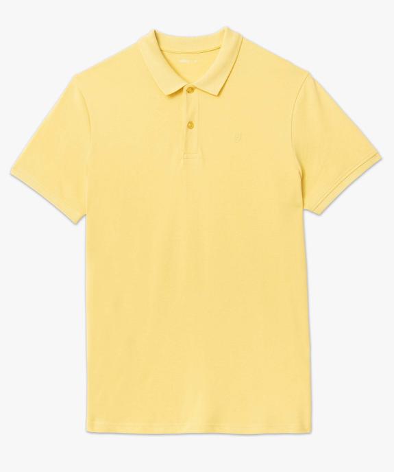 Polo à manches courtes en maille piquée homme vue4 - GEMO 4G HOMME - GEMO