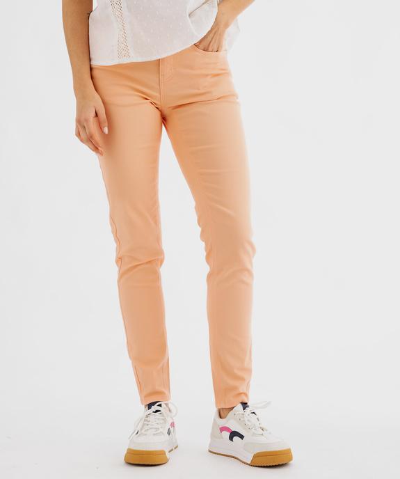 Pantalon coupe Slim taille normale femme vue1 - GEMO 4G FEMME - GEMO