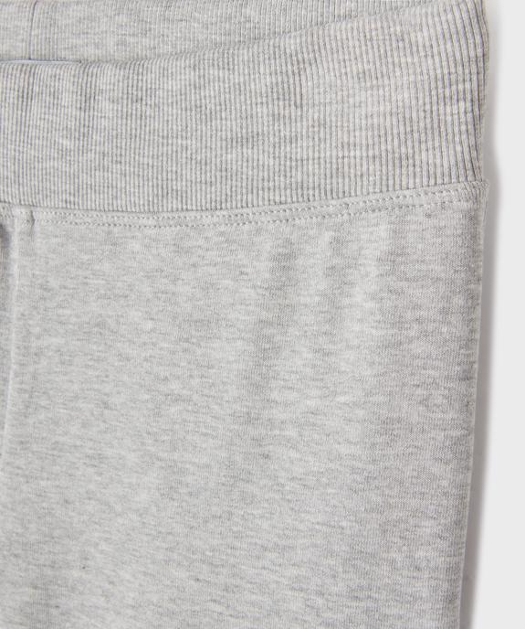 Jogging en maille extensible chinée coupe flare fille vue2 - GEMO 4G FILLE - GEMO
