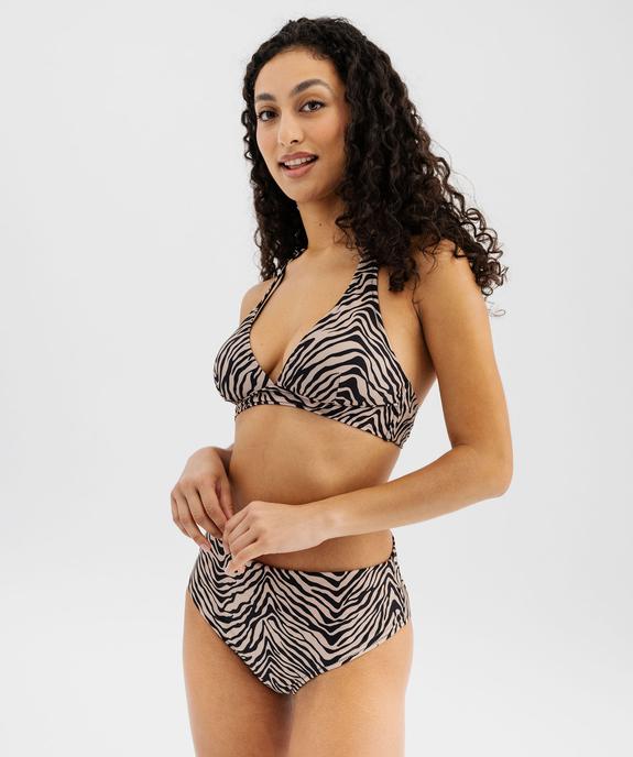 Haut de maillot de bain triangle avec mousses amovibles femme vue4 - GEMO (PLAGE) - GEMO