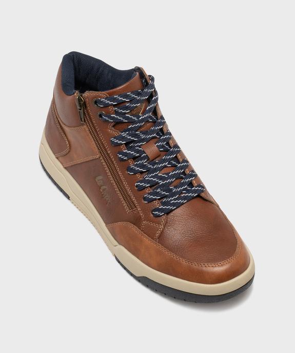 Baskets montantes avec lacets et zip homme - Lee Cooper vue6 - LEE COOPER - GEMO