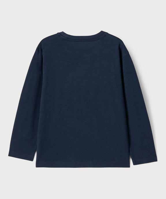 Tee-shirt à manches longues avec poche poitrine garçon vue5 - GEMO (ENFANT) - GEMO