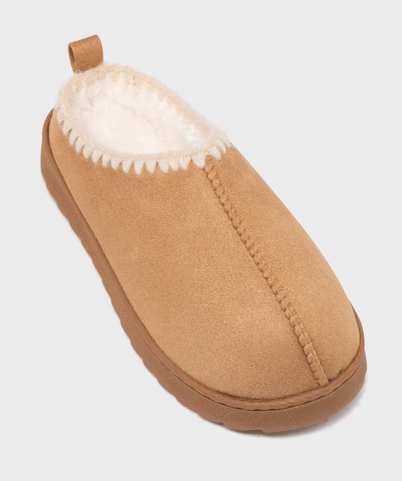 Chaussons mules avec doublure chaude et semelle légère fille  vue5 - GEMO (ENFANT) - GEMO