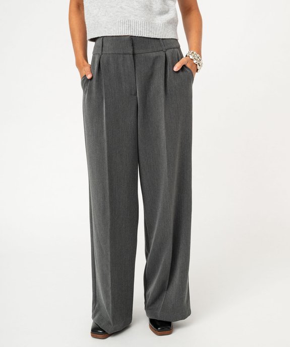 Pantalon large à pinces femme vue2 - GEMO(FEMME PAP) - GEMO