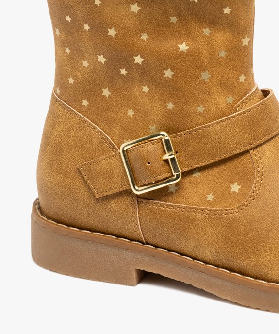 Bottines fille fourrées et à col duveteux avec étoiles brillantes vue7 - LOVELY WINGS - GEMO
