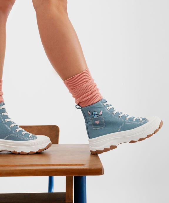 Baskets montantes en toile motif Stitch femme - Disney vue1 - LILO & STITCH - GEMO