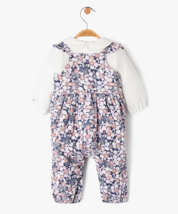 Ensemble 2 pièces salopette et body bébé fille - LuluCastagnette vue4 - LULUCASTAGNETTE - GEMO