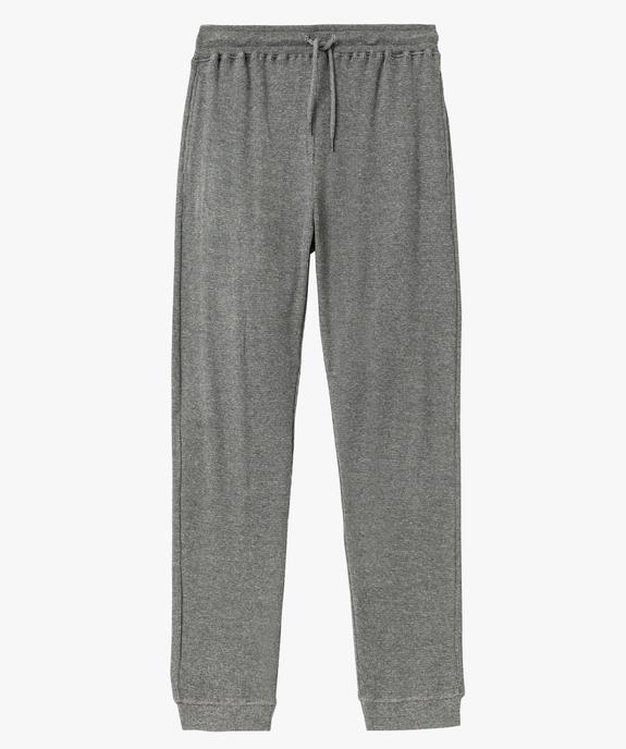 Pantalon de pyjama en maille nid d’abeille homme vue4 - GEMO(HOMWR HOM) - GEMO