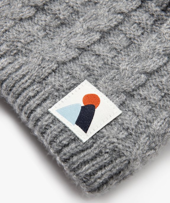 Echarpe snood à torsades doublure polaire bébé garçon vue2 - GEMO 4G BEBE - GEMO