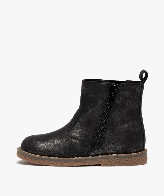 Boots fille finement pailletées style chelsea - LuluCastagnette vue3 - LULU CASTAGNETT - GEMO