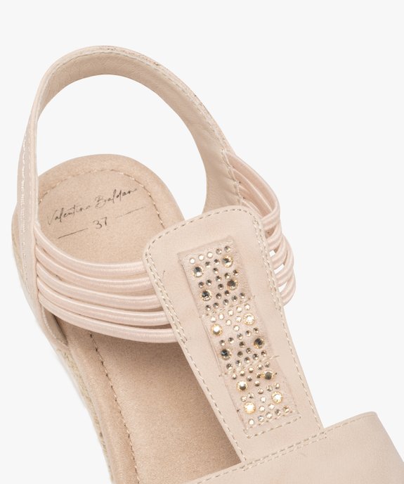 Sandales à petit talon compensé et brides élastiques femme vue6 - VALENTINA BALDA - GEMO