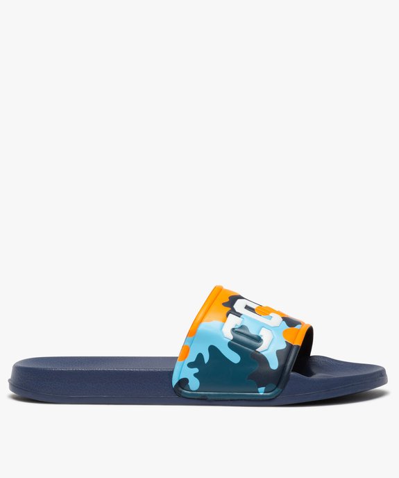 Mules de piscine garçon dessus camo fluo "Cool" vue1 - GEMO (ENFANT) - GEMO