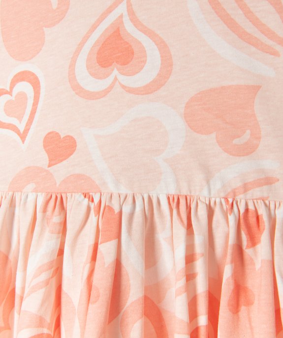 Robe fille imprimée avec bretelles croisées dans le dos vue2 - GEMO (ENFANT) - GEMO