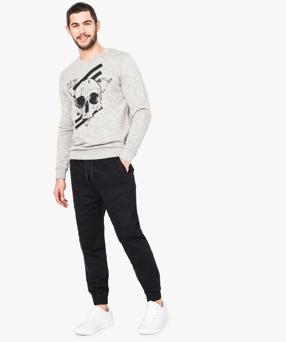 Sweat avec grand imprimé poitrine vue5 - GEMO (HOMME) - GEMO