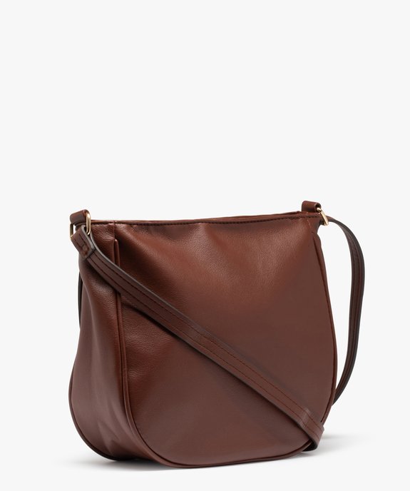 Sac femme forme arrondie avec rabat sur l’avant vue2 - GEMO (ACCESS) - GEMO