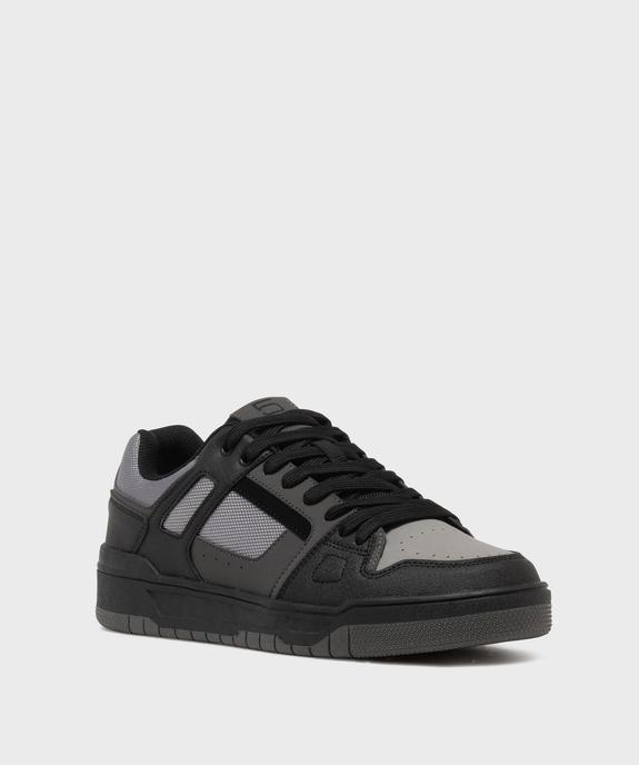 Baskets basses à lacets style skateshoes homme vue2 - 5 MILES - GEMO