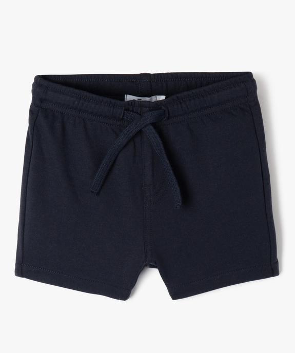 Short en maille avec taille ajustable bébé garçon vue1 - GEMO(BEBE DEBT) - GEMO