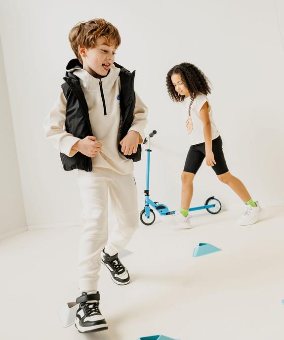 Jogging ajusté avec bas de jambe zippé garçon vue1 - GEMO (ENFANT) - GEMO
