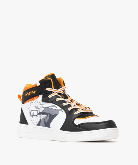 Baskets homme mid-cut à zip et col en mesh - Naruto vue3 - NARUTO - GEMO