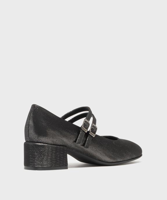 Escarpins pailletés à double bride et bout carré femme vue5 - FOLLOW ME - GEMO