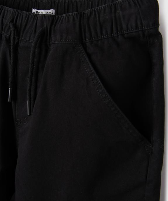 Bermuda en coton stretch coupe Loose avec poches à rabat garçon vue2 - GEMO 4G GARCON - GEMO