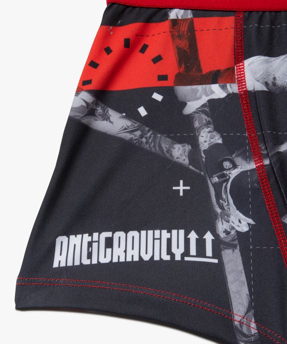 Boxer garçon imprimé ski en négatif - Freegun vue2 - FREEGUN - GEMO