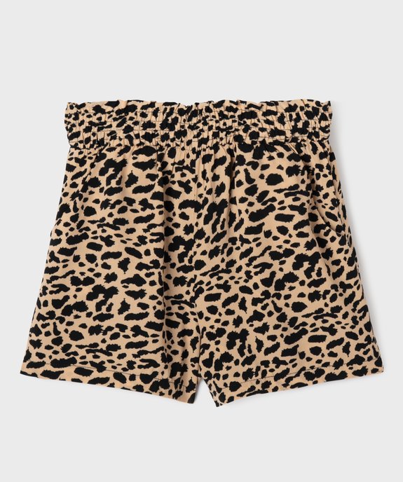 Short fluide à motifs tachetés fille vue1 - GEMO (ENFANT) - GEMO