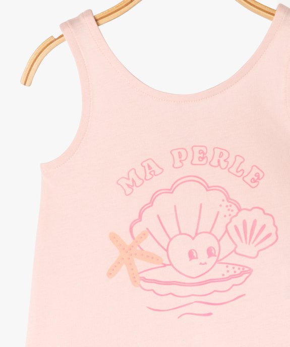 Débardeur à motifs bébé fille vue2 - GEMO 4G BEBE - GEMO