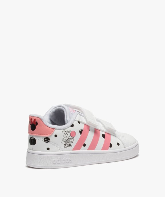 Tennis fille à scratch imprimées Minnie - Adidas vue4 - ADIDAS - GEMO
