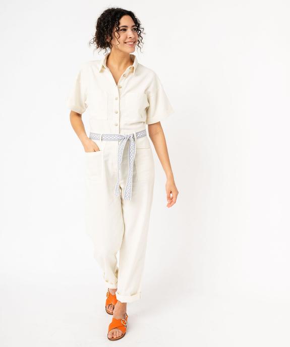 Combinaison pantalon avec ceinture femme - LuluCastagnette vue2 - LULUCASTAGNETTE - GEMO