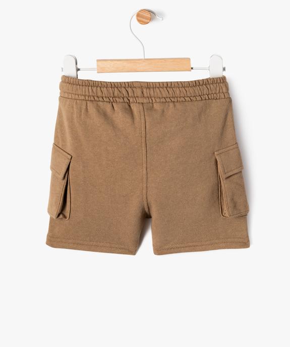 Short en maille coupe cargo bébé garçon vue3 - GEMO(BEBE DEBT) - GEMO