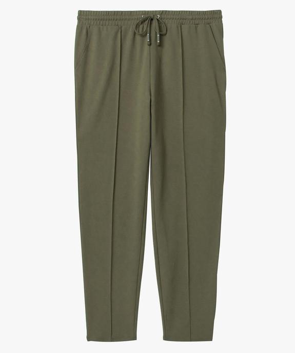 Pantalon femme grande taille avec couture sur l’avant  vue4 - GEMO (G TAILLE) - GEMO