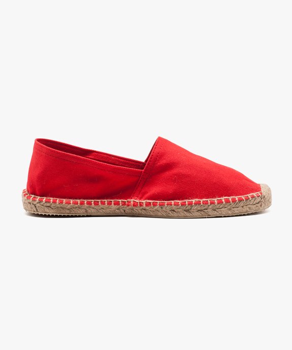 Espadrilles homme à semelle en corde et dessus toile vue1 - GEMO (PLAGE) - GEMO