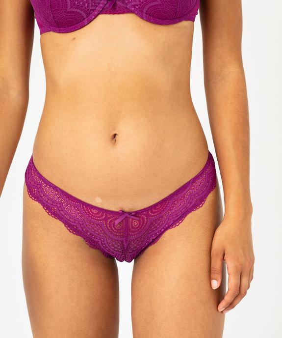 Culottes en dentelle et tulle femme (lot de 2) vue2 - GEMO(HOMWR FEM) - GEMO