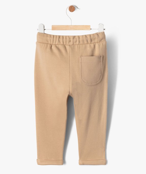 Pantalon en maille à poches fantaisie bébé garçon vue3 - GEMO(BEBE DEBT) - GEMO