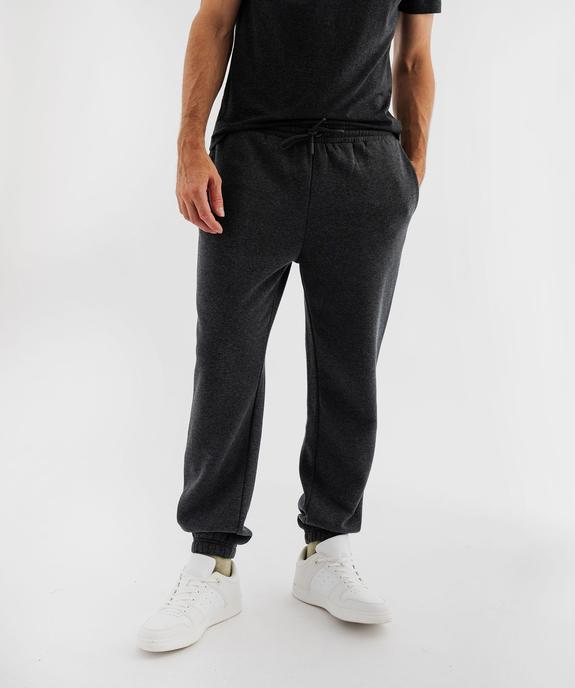 Pantalon de jogging avec intérieur molletonné homme vue1 - GEMO 4G HOMME - GEMO