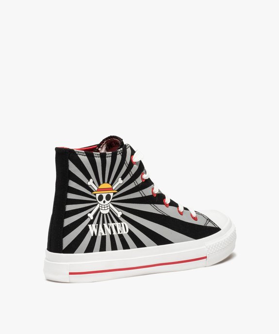 Baskets homme semi-montantes en toile – One Piece vue5 - ONE PIECE - GEMO