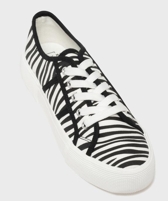 Tennis en toile sur semelle plateforme femme - Follow Me vue5 - FOLLOW ME G4G - GEMO