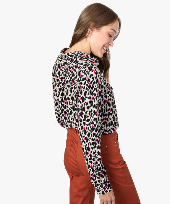 Chemise femme fluide imprimée vue3 - GEMO(FEMME PAP) - GEMO