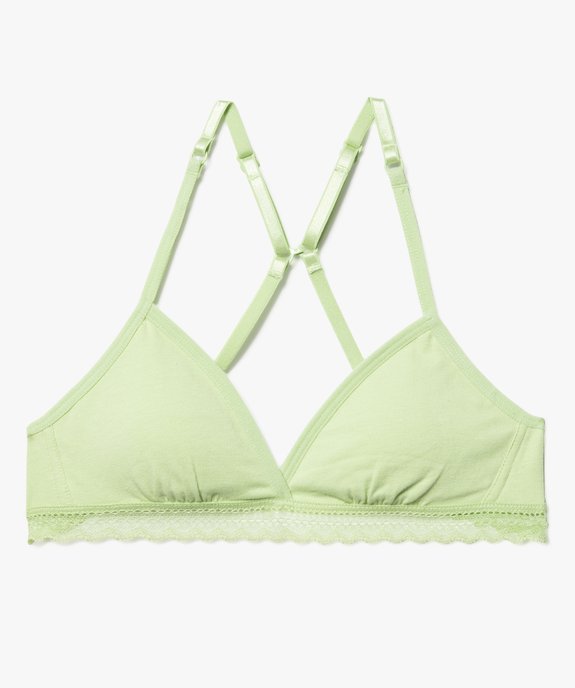 Soutien-gorge triangle spécial dos nageur fille vue1 - GEMO 4G FILLE - GEMO