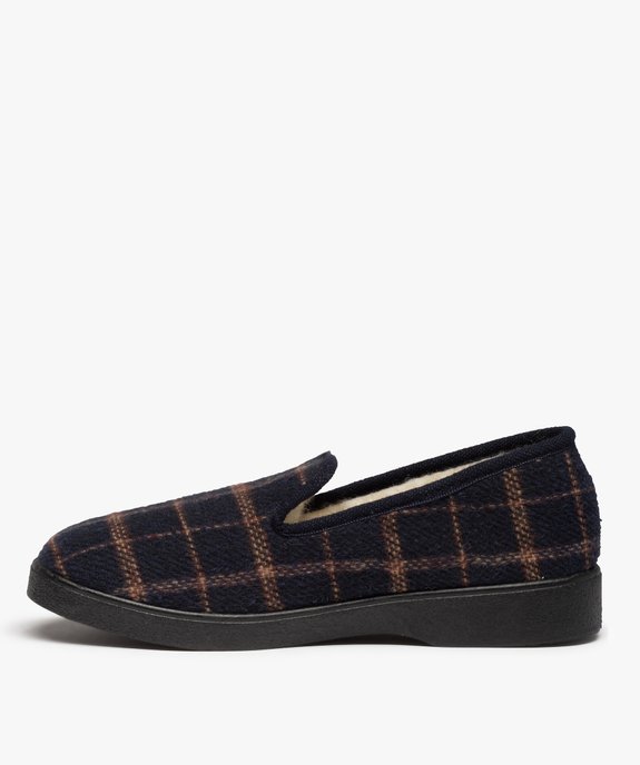 Chaussons homme style charentaises à carreaux vue3 - GEMO(HOMWR HOM) - GEMO