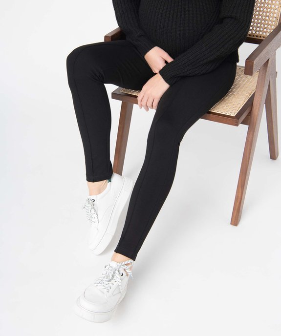 Leggings de grossesse avec bandeau haut vue1 - GEMO (MATER) - GEMO