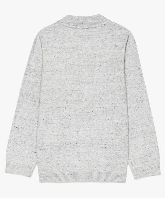 Gilet chiné garçon avec fermeture zippée vue2 - GEMO (ENFANT) - GEMO