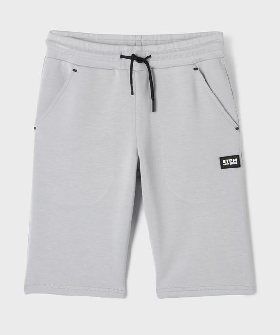 Bermuda de sport en maille extensible garçon vue1 - GEMO (JUNIOR) - GEMO