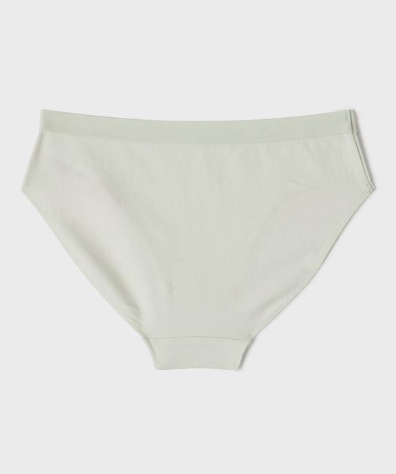 Culottes en coton stretch à motifs feuillages fille (lot de 3) vue3 - GEMO 4G FILLE - GEMO